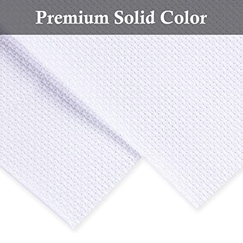 Aida Cloth Big Size 18 Count, White Cross Stitch Fabric, 39 inch by 60 inch - size: 18 count 39"x60"