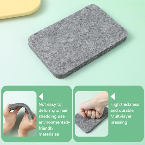 Aeaocvo Needle Felting Pad, 4×6 in Needle Felting Mat, Gray Sponge Pad for Any Wool Felt Supplies - size: 4×6 inch