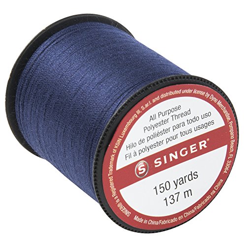 SINGER 60013 All Purpose Polyester Thread - color: Navy, size: 1- Pack