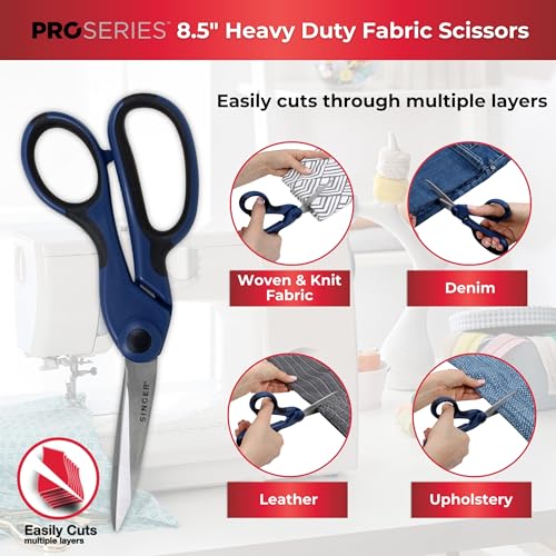 SINGER ProSeries™ Sewing Scissors Bundle, Fabric, Detail & Snips, 3 Count - color: Navy