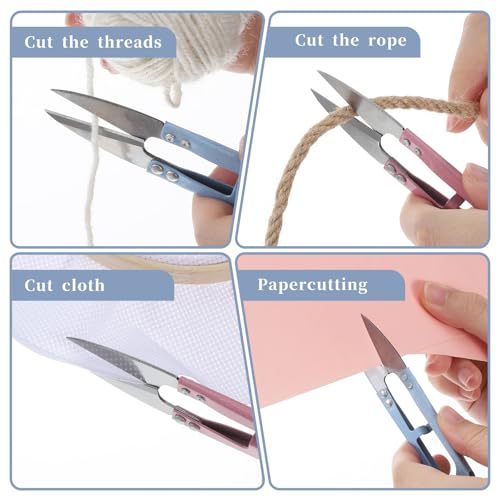Sewing Snips 3 PCS Thread Snips for Sewing 4.1 Inch Scissors Snip Crochet-Sewing Scissors Snip High-Carbon Steel Thread-Scissors Sewing-Supplies for Knitting DIY Crafts Yarn Gardening
