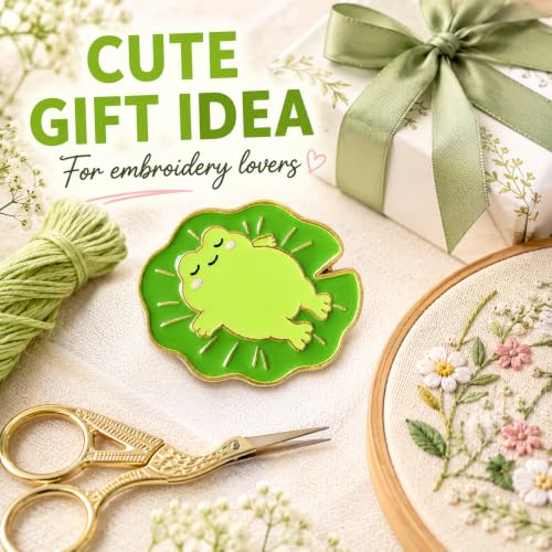 HENYANMHXH Needle Minder Magnet, Cute Magnetic Needle Holder, Lazy Frog - color: Lazy Frog