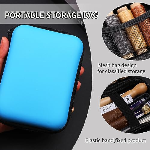 Leather Sewing Kit Leather Stitching Kit with Sewing Awl Waxed Thread - color: Multicolor - Standard