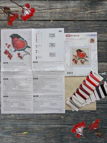 RIOLIS 2132 Winter Guest Counted Cross Stitch Kit 4 x 4 in - style: Winter Guest 2132