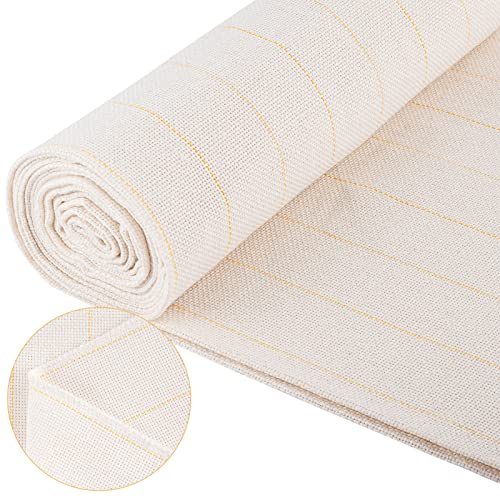 39.4×197in Durable Yet Forgiving Overlocking Tufting Cloth with Marked Line - size: 197 x 39.4 inch