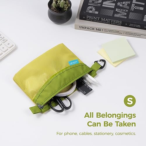pack all Water-Resistant Zipper Pouch, Mesh Zipper Bag, 8.66"x5.91" - color: Green, size: Small