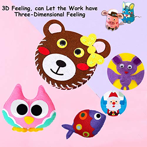 FEBSNOW 200Pcs 6mm-35mm Googly Wiggle Eyes Assorted Adhesive for Crafts - size: 6mm-35mm