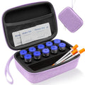 Peptide Case for Fridge, Insulin Vial Case for Diabetics - color: Purple-10×(1-10ml)