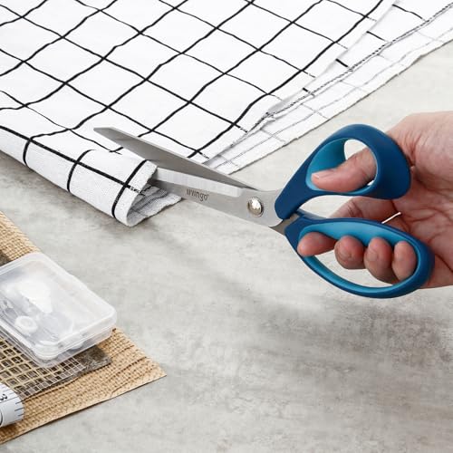 LIVINGO Sewing Scissors Set 9.5" Fabric Shears with Embroidery Snips