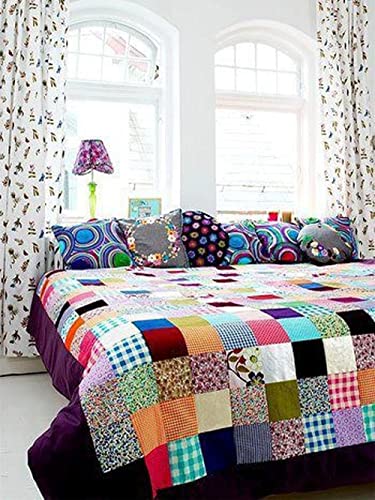 8"x8" 50pcs Cotton Fabric Squares for Sewing Quilting Supplies-Floral - color: Floral, size: 50 PCS 8"x8"