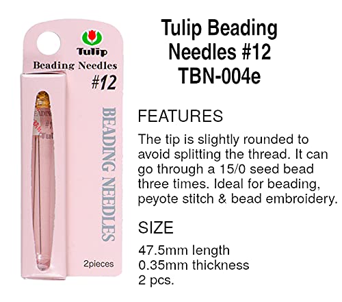 Tulip Beading Needles Bundle of 3 Packs: Size 10, Size 11 & Size 12-1 Pack of Each - TBN-001e, TBN-003e, TBN-004e, Japanese Needles for Seed Beads
