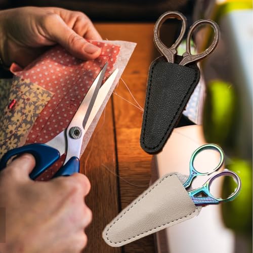 6 Pack Tailor Scissors Sheath Sewing Scissors Sheaths Thread Snips Tips Cover Protectover Fabric Scissors Blade Protective Case for Travel Safety Crafting Scissors Sewing Shears Fabric Shears