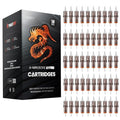 50 Assorted Tattoo Cartridge Needles Mixed Size #10RL Bugpin Round Liner - 10 pcs each of 3RL 5RL 7RL 9RL 11RL Pro Disposable Membrane Assorted Tattoo Needles - size: 50Pcs-10RL Mixed