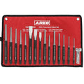 ARES 50005-16-Piece Punch and Chisel Set - Tapered, Pin, Center Punches & Cold Chisels for Various Applications - size: 16-Piece Punch and Chisel Set