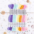 ThreadArt Embroidery Floss Kit in Confetti Colors - Six Strand Set - color: CONFETTI COLORS