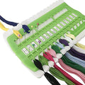 D&D Floss Organizer Embroidery Kit Cross Stitch Tool, 30 Positions Thread Organizers, Plastic & Foam, Green - color: green