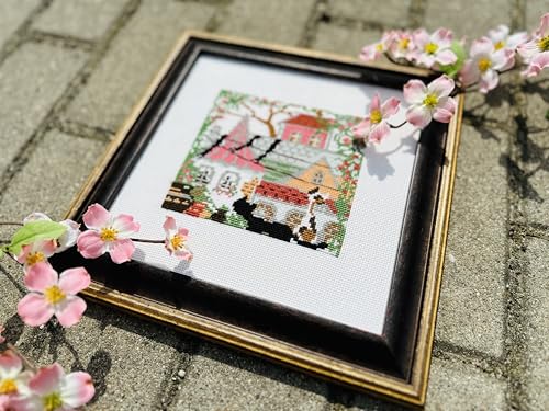 RIOLIS 612 City & Cats Summer Counted Cross Stitch Kit 5.12 x 5.12 in - style: City & Cats Summer 612