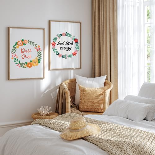 Louise Maelys Funny Flower Wreath Embroidery Kit for Beginners, DIY Craft - color: Pattern 22