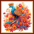 Funxvoot Stamped Cross Stitch Kits Beginners Full Range of Embroidery Kits for Adults 11CT Embroidery Patterns Needlepoint Kits Printed Cross Stitch Kits - (Colorful Phoenix 18x18 inchs) - color: Cross Stitch Kits 13