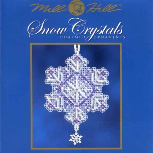 Amethyst Crystal Beaded Counted Cross Stitch Ornament Kit Mill Hill 2012 Snow Crystals MH162303