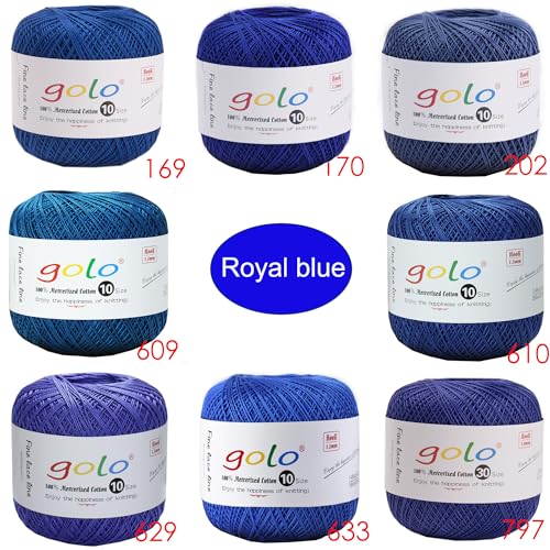 golo Crochet Thread Crochet Yarn for Crocheting Cotton Yarn for Hand Knitting 208 - color: 208 Brown