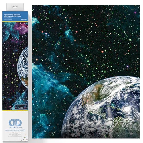 DIAMOND DOTZ Mysterious Universe Diamond Painting Kit for Adults with Gems - size: Medium