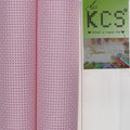KCS 2 pc of 15" x 18"(38cmx45cm) Counted Cross Stitch Cotton Aida Cloth Needlework Fabric Box (Pink, 11CT) - color: Pink, size: 11CT