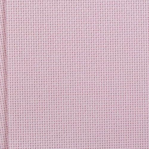 KCS 12" x 59" (30cmx 149cm) 18CT Counted Cotton Aida Cloth Cross Stitch Fabric (Pink) - color: Pink