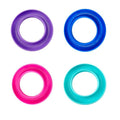 4-Pack Rubber Bobbin Holders – Round Sewing Thread Organizer for Metal & Plastic Machine Bobbins, Includes 4 Colorful Spool Holders (Blue, Purple, Turquoise, Rose Red)