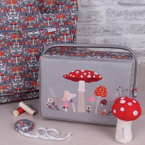 Hobby Gift Medium Sewing Box Organiser - color: Toadstool