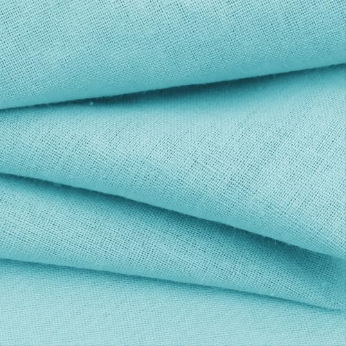 NSGZ Mint Green Linen Cotton Fabric 1 Yard 61" Wide, Linen Cotton Blend - color: Mint Green, size: 1 Yard