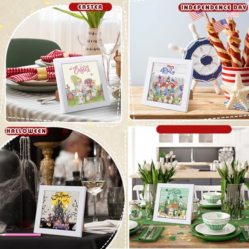 Trandraft 13 Pcs Seasonal Holiday Small Diamond Art Kits for Adults Craft - style: Novel Style
