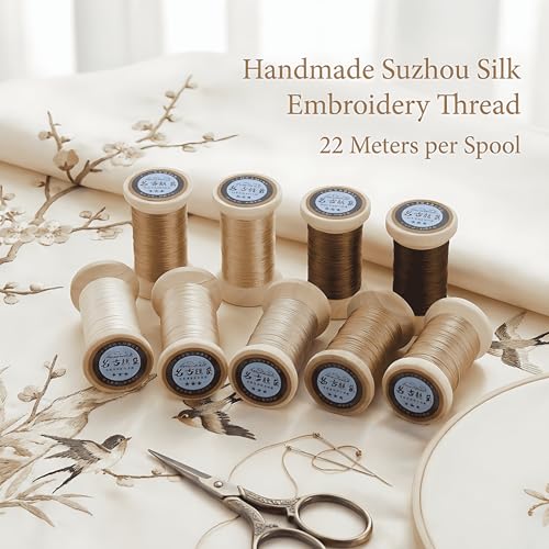 Natural 100% Mulberry Handmade Embroidery Silk Thread Silk Floss (62) - color: 62