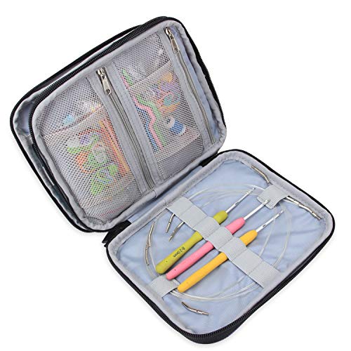 Teamoy Crochet Hook Organizer Case, Empty Crochet Hook Holder, Purple - color: Purple