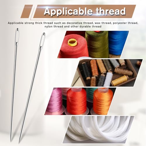 Jupean Professional Upholstery Needles 12" Long Needle Large Needle - size: 12 in