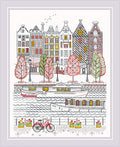 RIOLIS 2051 City on Water Counted Cross Stitch Kit 9.5 x 11.75 in