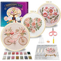 Huacan Embroidery Kit for Beginners with Tutorial Video & Gift Box - color: CXTZ-211