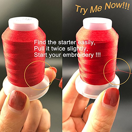 New brothreads 63 Colors 100% Polyester Machine Embroidery Thread 40WT