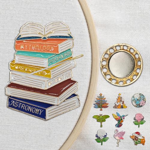 Magnetic Needle Minder Magnet Embroidery Accessories and Supplies Embroidery Needle Holder Cross Stitch Holder Needlework Supplies (Book) - size: book