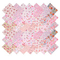 Nodsaw Floral Print Cotton Charm Pack, 5 inch Precuts Quilting Fabric Bundle, 5" Quilt Charm Squares - color: Floral