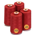 New brothread 4 Large Cones All Purpose Polyester Thread -Red - color: 4xRed