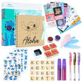 Disney Stitch Scrapbook Kit for Kids DIY Kit with Wito Scrapbook DIY Scrapbooking Accessories Stickers Stamps Gel Pens Glitter Girls Art Set Stitch Gifts for Girls