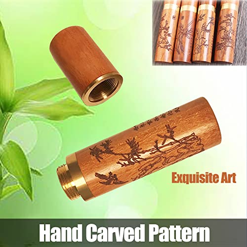 Large Eye Sewing Needles, Embroidery Needles, Stainless Steel, 25 Pieces Sharp Needles with Wooden Needle Case Carving Pattern - style: Contemporary