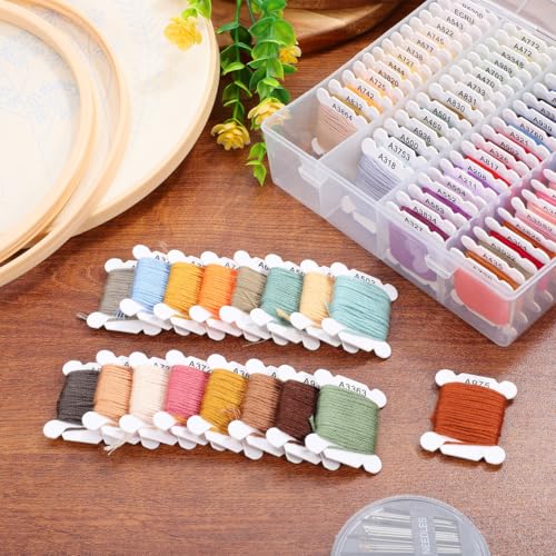 80 Colors Embroidery Thread Set, Friendship Bracelet String Kit with Floss for DIY Sewing, Jewelry Making, and Craft Projects - size: 400.00X0.10X0.10CM