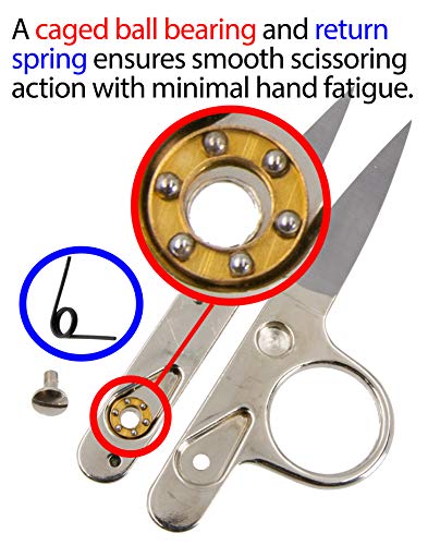 Ultima 4.5” Thread Nippers – Hot Forged Precision Thread Snips, Embroidery Snipper & Seam Cutter (Single Pack) - size: Single Pack
