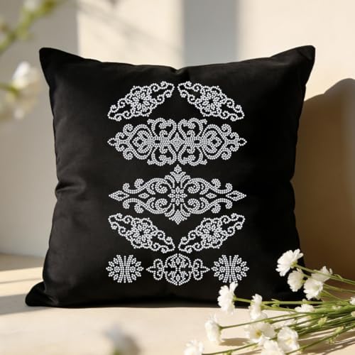 1 Pc Scroll Pattern Iron on Rhinestones Transfer, Silver Hotfix Iron on Patch Transfer Decals Crystal Heat Transfer Clothing Repair Decor for Bridal Wedding Dress Clothes Shoes Decoration - color: Silver
