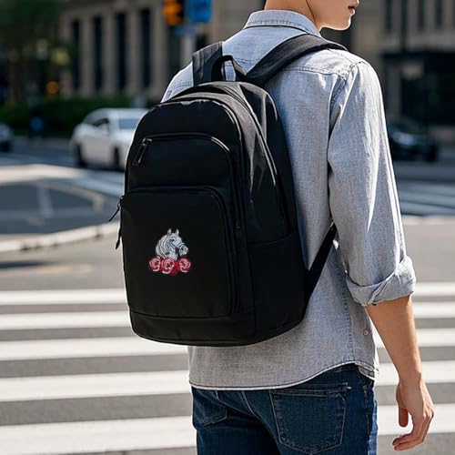 Rose Flower Embroidered Hot Melt Patch Cover Shoes Decoration Patch (1pc Flower Horse) - style: 1pc Flower Horse Patch