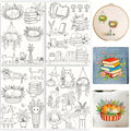 27Pcs Water Soluble Embroidery Paper Patterns 11.7" x 8.3" Stick and Stitch Embroidery Paper Wash Away Patterns Cat Plant Transfer Paper Stabilizer Hand Sewing Crafts for Shirts Coats Bags - color: Cat