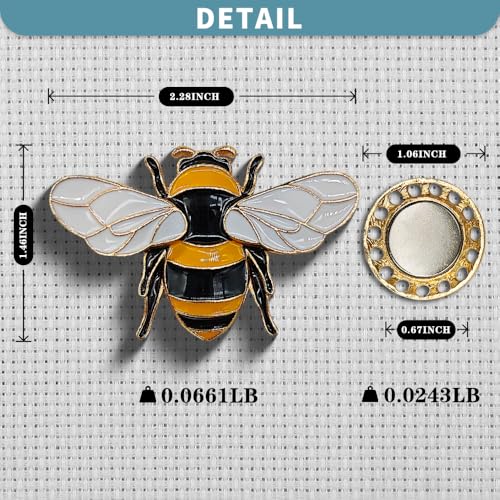 Magnetic Needle Minder Magnet Embroidery Accessories and Supplies Embroidery Needle Holder Cross Stitch Holder Needlework Supplies (Cardinal) (Bee) - size: Bee