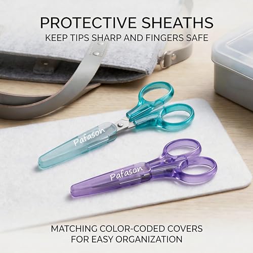 PAFASON Small Travel Sewing Embroidery Scissors Set Curve Straight Tip - style: Contemporary